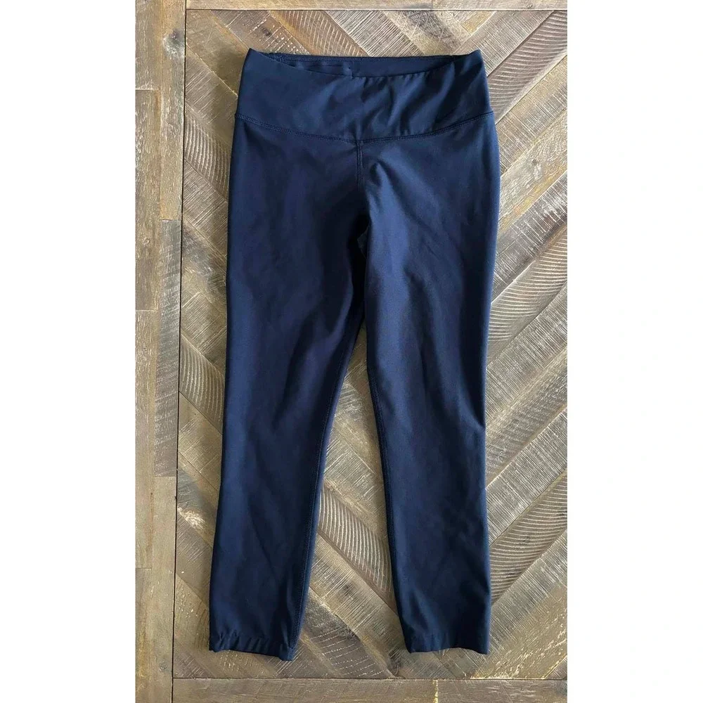 Nike Dri-FIT Legend Capri Pants Womens Small Navy Blue Training Leggings